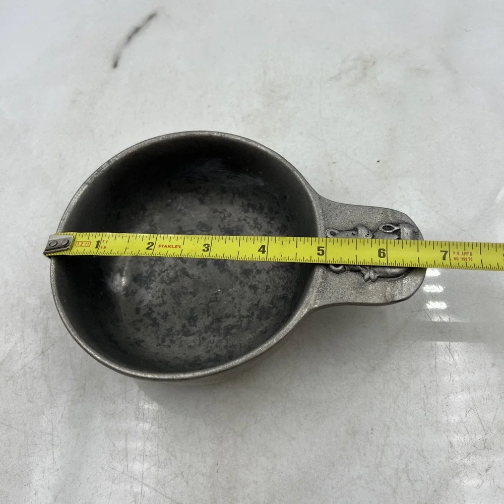 Vintage Carson Pewter Baby Bowl 6.5x2